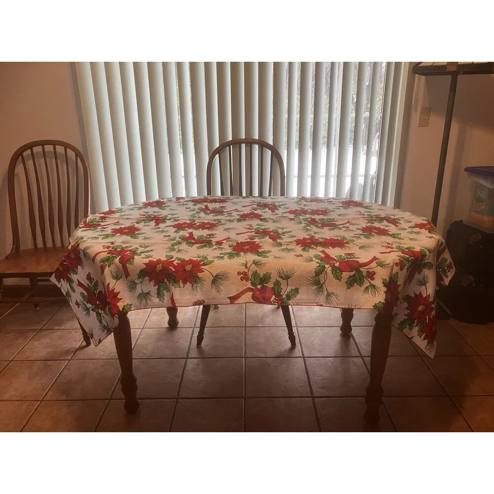Christmas Tablecloth- 52” X 72”